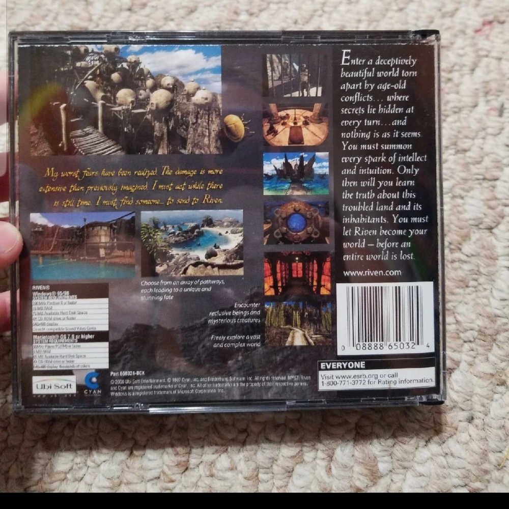 Vintage Riven Sequel to Myst by Ubi Soft PC Game - Picture 2 of 8